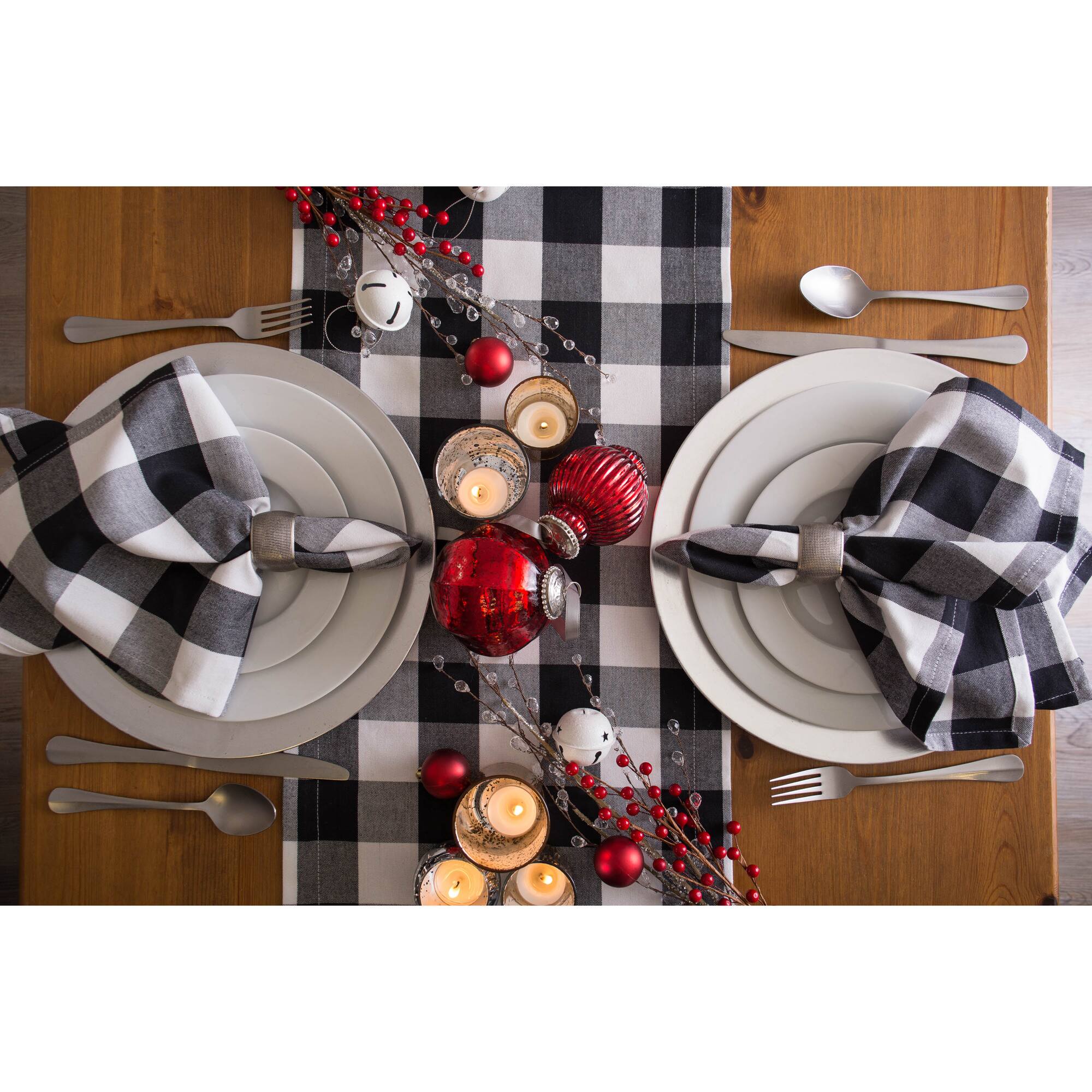 DII® Silver Textured Square Napkin Rings, 6ct.